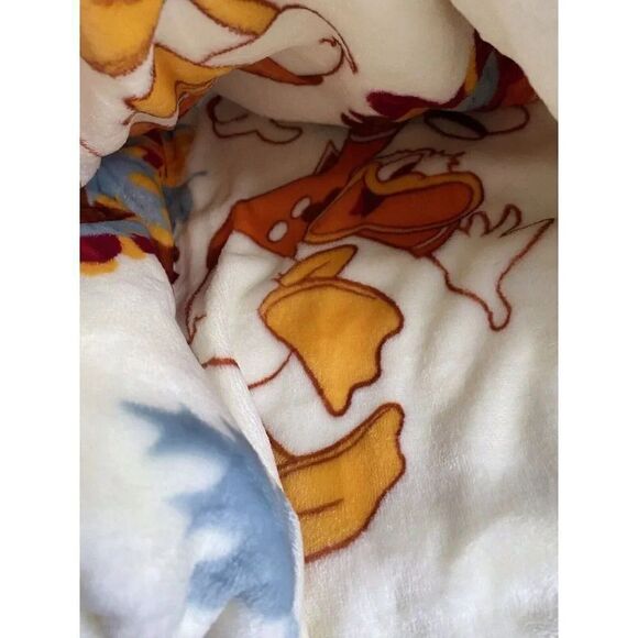 Disney Mickey Minnie Mouse Goofy Donald Throw Blanket 50"x70" Autumn Fall NEW - Picture 11 of 12